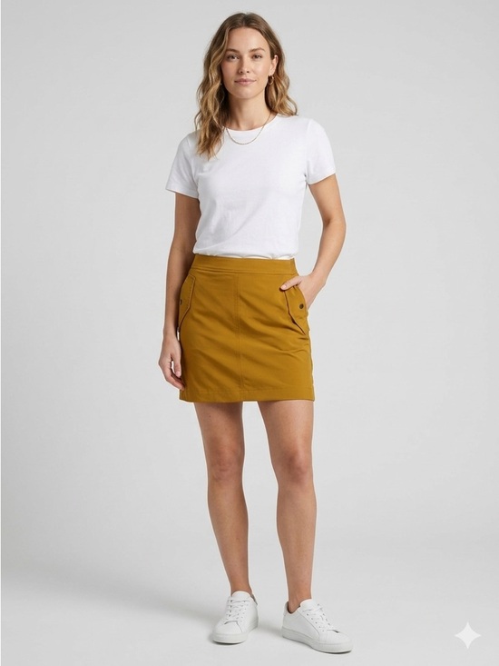 Athleta Dresses & Skirts - Athleta Mustard Mini Skirt with Pocket Details nwt